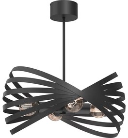 Luster na tyči SPARKLE 4xE27/15W/230V čierna