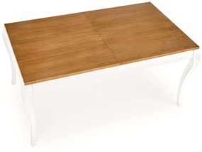 Rozkladací stôl Windsor tmavý dub/biely