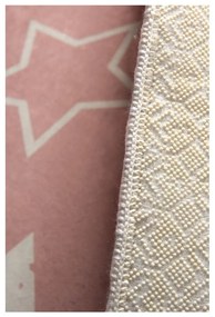 Detský koberec Pink Stars, 100 × 160 cm