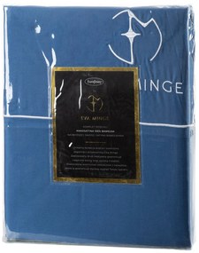 SATÉNOVÉ OBLIEČKY EVA MINGE H 200X220 CM, 2KS 70X80 CM TMAVOMODRÉ