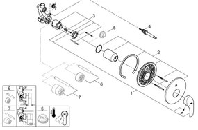 GROHE 33305002 - Vaňová batéria DN 15 lesklý chróm