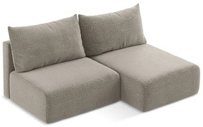 Béžová rozkladacia/s úložným priestorom rohová pohovka (pravý roh) Kalena – Makamii