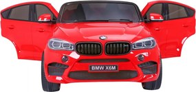 Ramiz BMW X6M XXL pre 2 deti Červené SUV + Pilot + Eco koža