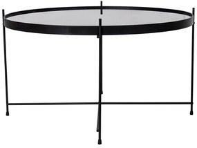 Čierny okrúhly konferenčný stolík ø 70 cm Venezia - House Nordic