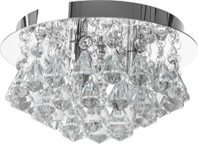 Toolight - Krištáľové závesné svietidlo G9 3x40W APP1039-C, chrómová, OSW-06822