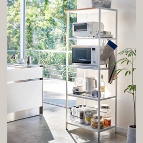 Matne biely oceľový regál 60x170x46,5 cm Tower – YAMAZAKI