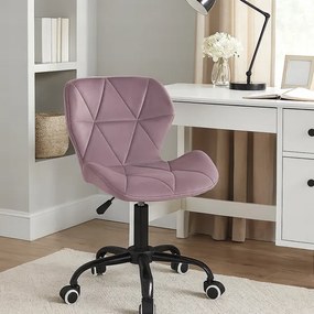 Ergonomická kancelárska otočná stolička – zamat Tmavomodrá