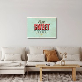 Sklenený obraz - Home sweet home (70x50 cm)