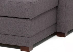Rohová sedacia súprava Harris, tmavo šedá tkanina, pravý roh