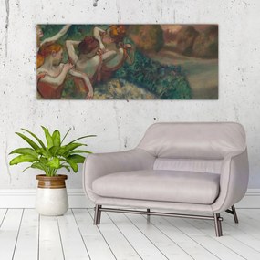 Obraz - Edgar Degas, Four Dancers, reprodukcia (120x50 cm)