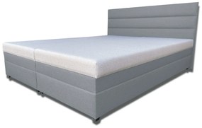 Manželská posteľ 160 cm Rebeka (so sendvičovými matracmi) (svetlosivá). Akcia -8%. Vlastná spoľahlivá doprava až k Vám domov. 1030885