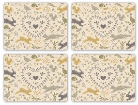 Korkové prestieranie 4 ks 29x21 cm Woodland - Cooksmart ®