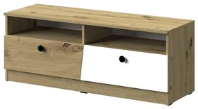 TV stolík Nero 08 dve zásuvky – Čierna Mat