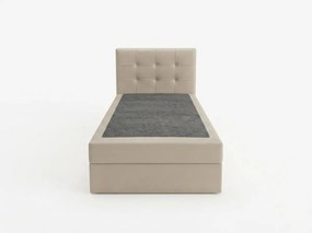 Čalúnená posteľ boxspring DIRELIS TRINITY 90x200 cm béžová Matrac: Matrac Bonell pružinový