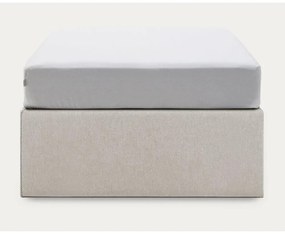 Béžová čalúnená jednolôžková posteľ s úložným priestorom 90x190 cm Matters – Kave Home