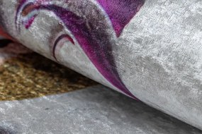 Protišmykový koberec / behúň ANDRE 33580 strieborný / zelený