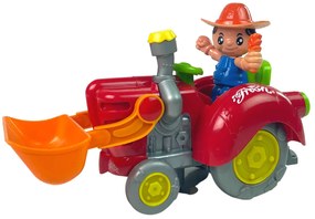 Lean Toys Interaktívny traktor s farmárom