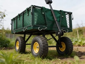 Garden Line ZÁHRADNÝ VOZÍK S DVOJITOU FUNKCIOU, ZELENÝ