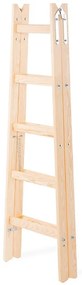 Drevený rebrík dvojstranný 5-stupňový 150 kg
