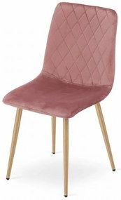 Kreslo TURIN - ružový zamat