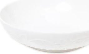 Hlboký tanier SYLIA biely s ornamentom SS23 844022