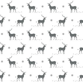 Prehoz na posteľ Reindeer, sivá, 200 x 220 cm