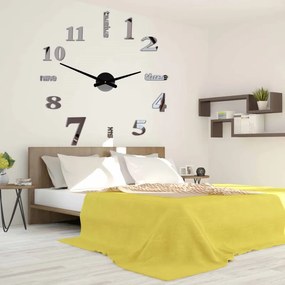 Moderné nalepovacie nástenné hodiny DIY | SENTOP 12P015 BEZ PENA BEZ PLECHU