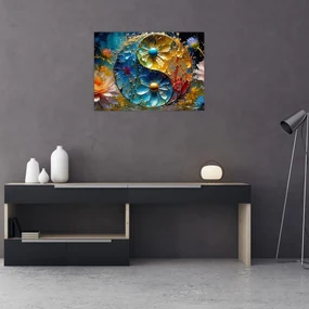Sklenený obraz - Harmónia a rovnováha (70x50 cm)