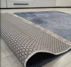 HU Modrý orientálny koberec Banco 1030-BLUE Rozmer: 60x110 cm