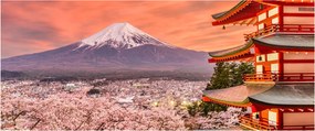 Obraz - Fujiyoshida, Japonsko (120x50 cm)