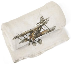 Sablio Deka Historický dvojplošník Vintage - 150x120 cm