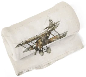 Sablio Deka Historický dvojplošník Vintage - 150x120 cm