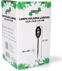 Vonkajšia LED lampa SOLAR Flame IP44 67 cm