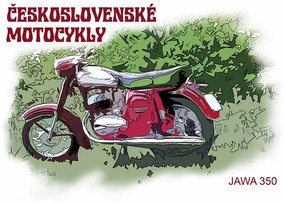Ceduľa Československé Motocykly - Jawa 350
