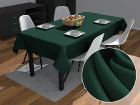 Biante Dekoračný obdĺžnikový obrus Rongo RG-086 Fľaškovo zelený 140x160 cm