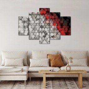 Obraz - 3D hexagóny (150x105 cm)