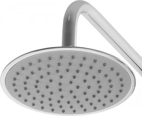 Erga Mutabi, sprchový set s batériou, hlavovou sprchou 20 × 20 cm a výtokom, chrómová, ERG-YKA-BP.MUTABI-20-CHR