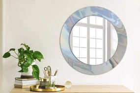 Okrúhle ozdobné zrkadlo Holografická textúra fi 50 cm