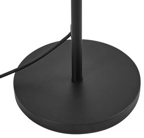 Vonkajšia stojaca lampa čierna s oranžovým lanovým tienidlom IP44 - Virginia Jayla