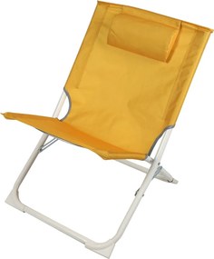 Sunnydays Kresielko plážové skládacie s opierkou Havana, žlté Množstvo: 1 ks