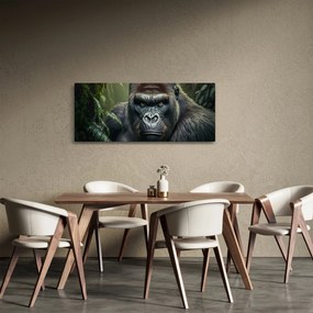 Obraz - Portrét gorily (120x50 cm)