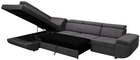 Rohová rozkladacia sedačka MAXIM MAXI L antracit