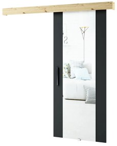 Posuvné dvere 90 cm Lovella (dub artisan + čierna matná). Vlastná spoľahlivá doprava až k Vám domov. 1043545