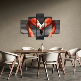 Obraz dvoch zamilovaných plameniakov (150x105 cm)