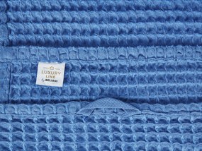 Sada 9 bavlnených uterákov modrá AREORA Beliani