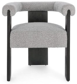AGAPE ČALÚNENÉ KRESLO grey/black