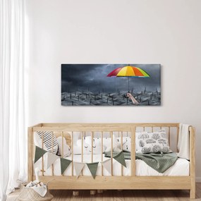 Obraz - Dáždniky (120x50 cm)
