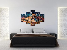 Obraz - Maľované srne (150x105 cm)
