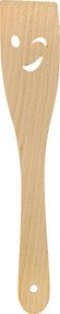 AMADEA Drevená obracačka s úsmevom, masívne drevo, dĺžka 28 cm