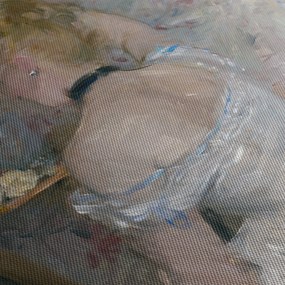 Obraz - Berthe Morisot, Woman at Her Toilette, reprodukcia (120x50 cm)